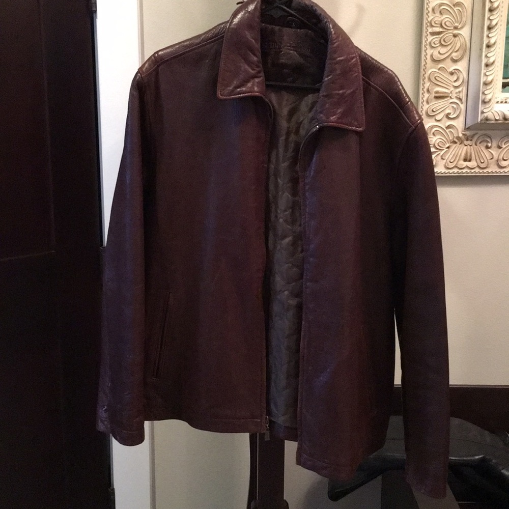 Men’s leather jacket Large